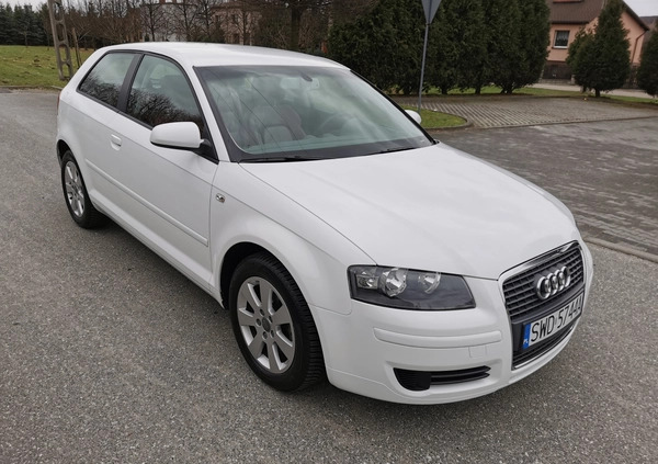 Audi A3 cena 27900 przebieg: 77000, rok produkcji 2008 z Rydułtowy małe 781